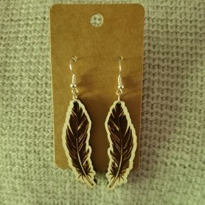 Feather earrings